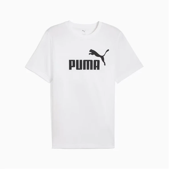 Puma Ess No.1 Logo Tee Erkek Beyaz Spor Tişört - 682532 02 - 4