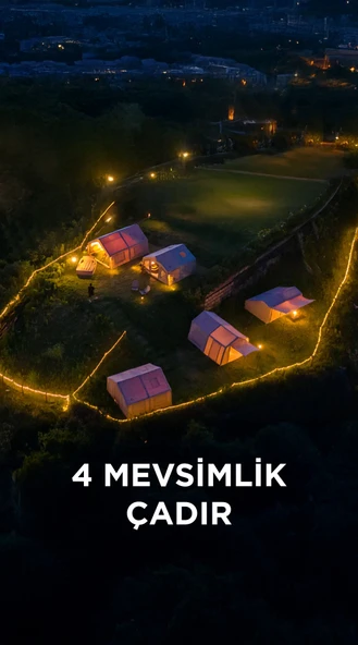 HABL 13 Kişilik 13.2m2 Su,Rüzgar ve Kar Geçirmez 600D Oxford Kumaşlı 4 Mevsim Şişme Çadır 367cm(U) 360cm(G) 220cm(Y) - Resim 6