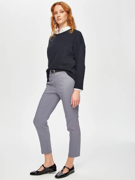 Faik Sönmez Minimalist Yüksek Bel 7/8 Kadın Pantolon - Modern ve Şık - 8