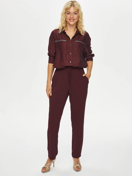 Faik Sönmez Minimalist Midi Kadın Pantolon - Günlük & Şık - 5