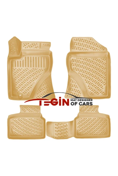 Toyota Avensis 2003-2009 3D Havuzlu Paspas Bej
