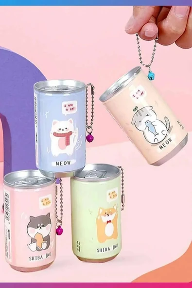 Tilbe Home 5'li Sevimli Kola Kutusu Şekilli Anahtarlık Islak Mendil Kutusu Çanta Süsü Mini Cep Mendil Seti - 3