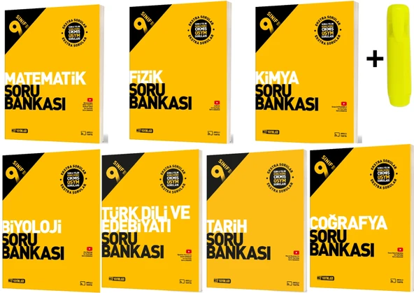 Hız Yayınları 9. Sınıf Tüm Dersler Soru Bankası Yeni 7 Kitap