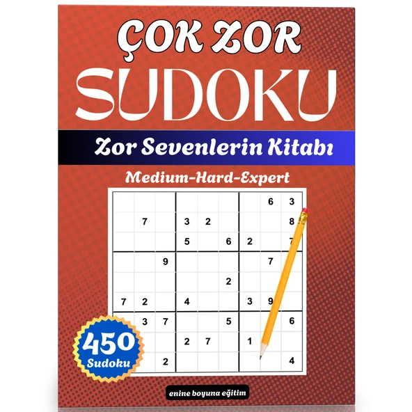 Çok Zor Sudoku Kitabı (450 Kitabı)
