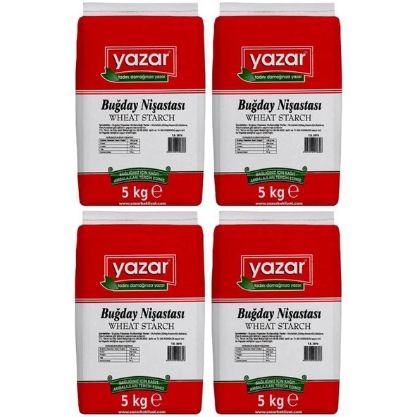 5 Kg x 4 Paket - Yazar Buğday Nişastası - 2