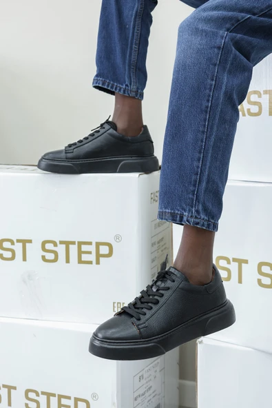 Hakiki Deri  Erkek Casual Ayakkabı 401MA777 - Resim 6