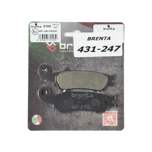 Yamaha YZ 125 Brenta Ön Fren Balata ürün görseli