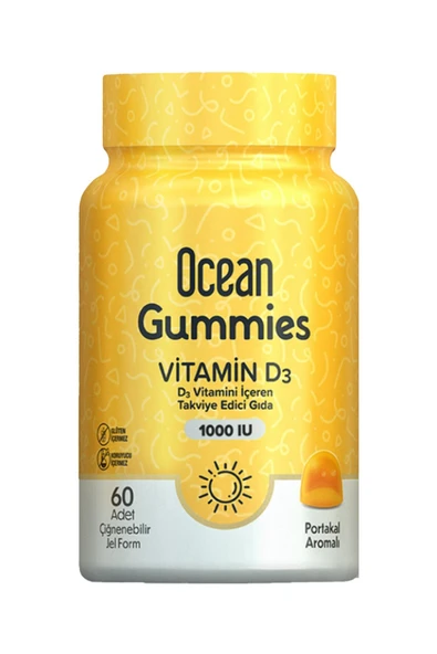 Ocean Gummies Vitamin D3 60 Çiğneme Form - 2