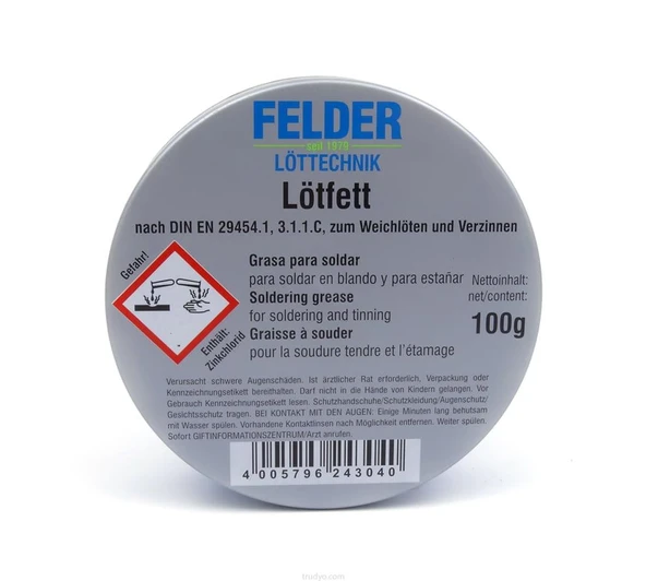 Lötfett Felder 100 Gram Kaliteli Lehim Pastası - 2