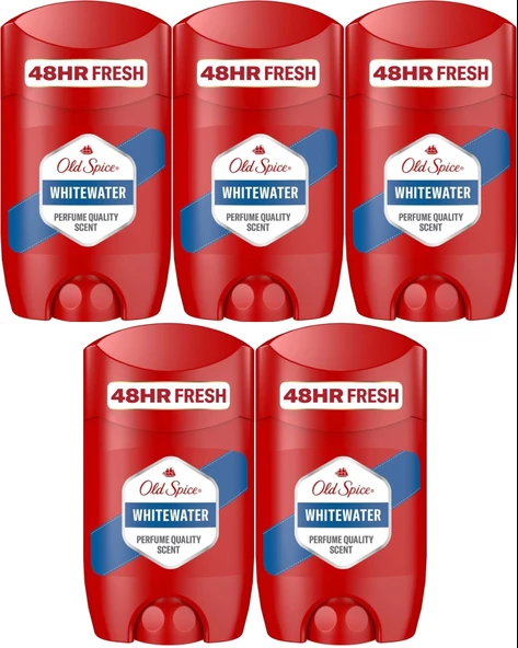 Old Spice WhiteWater Stick Roll-On Men/Erkek Deodorant 50ML (5 Li Set)