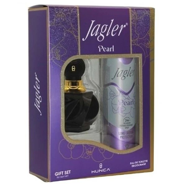 Jagler Parfüm Seti Kadın / For Women 60ML Pearl + 150ML Deodorant (Mor) ürün görseli