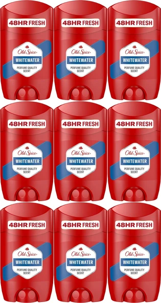Old Spice WhiteWater Stick Roll-On Men/Erkek Deodorant 50ML (9 Lu Set)