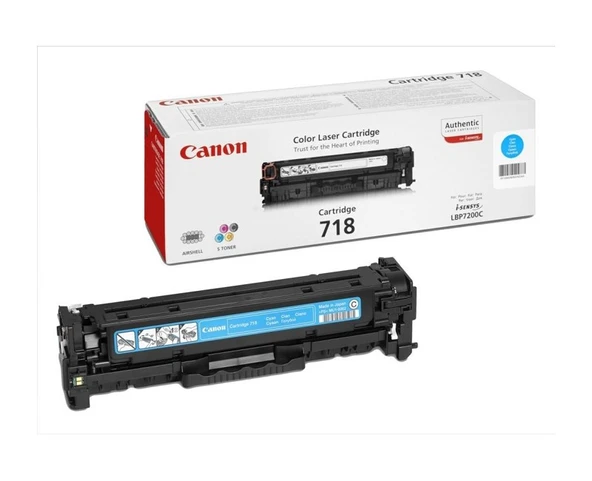 CANON CRG-718C LBP 7200 Modeli için mavi toner