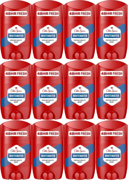 Old Spice WhiteWater Stick Roll-On Men/Erkek Deodorant 50ML (12 Li Set)