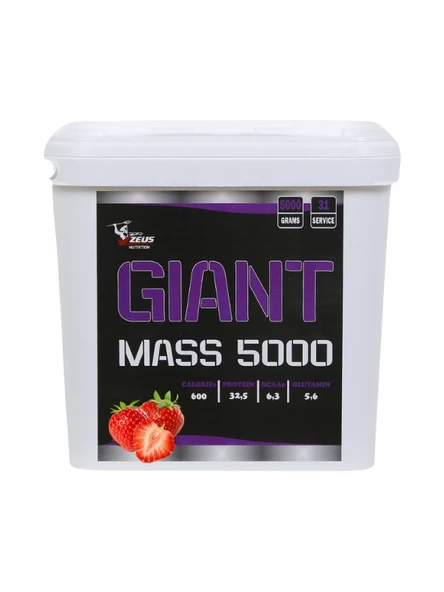 Zeus Nutrition MassGainer 5000 Gr-Çilek Aromalı