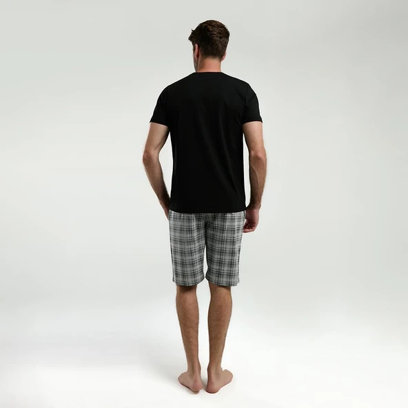 Arnetta 3346S Erkek Bermuda İkili Yazlık Pijama Takım - 4