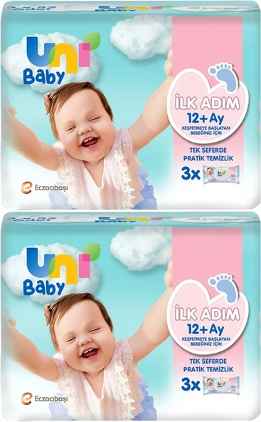 Uni Baby Islak Havlu Mendil İlk Adım 52 Yaprak (6 Lı Set) 312 Yaprak (2PK*3)