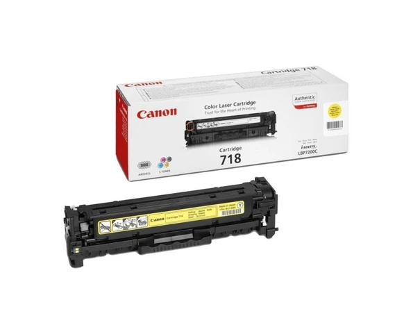 CANON CRG-718Y LBP 7200 Modeli için sari toner