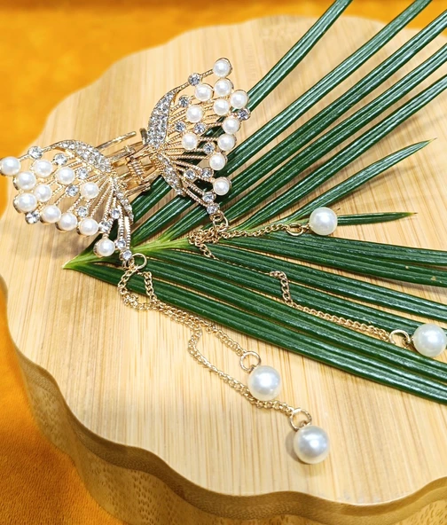 Monalisa Home Lüks Gösterişli  Parıltılı Metal Kıstırma  Toka ürün görseli 1