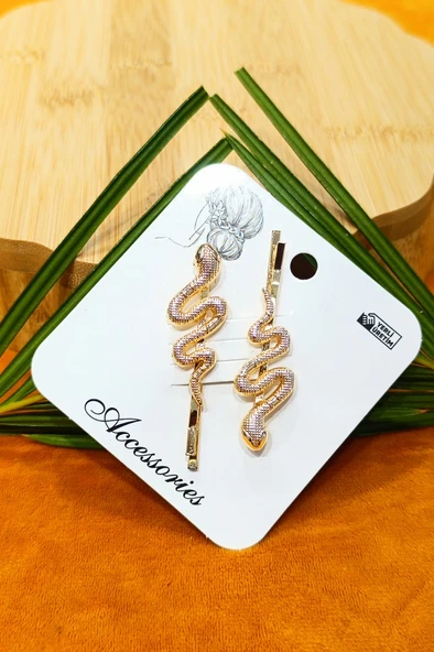 Monalisa Home Lüks Yılan Figürlü Tel Toka ürün görseli