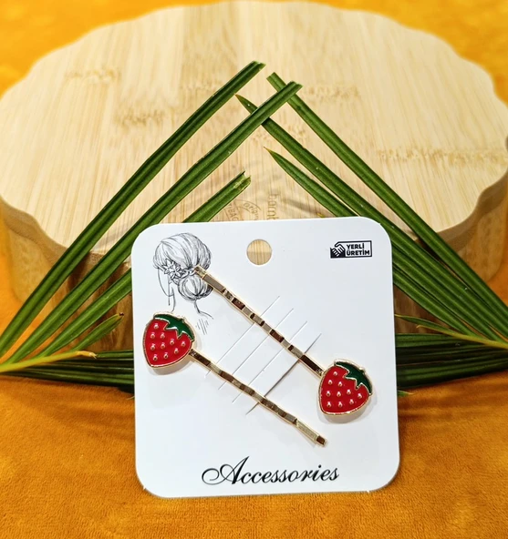 Monalisa Home Lüks Çilek  Figürlü Tel Toka ürün görseli 1