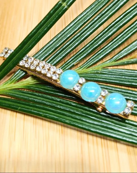 Monalisa Home Lüks Gösterişli  Parıltılı Yan Pens Toka ürün görseli