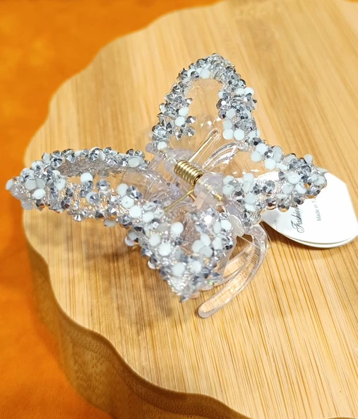 Monalisa Home Lüks Gösterişli  Parıltılı Kelebek  Kıstırma  Toka ürün görseli 1