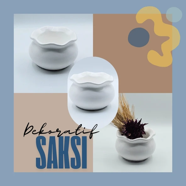 Luna Dekoratif Mumluk & Saksı | El Yapımı | Çok Amaçlı Kullanım - 10