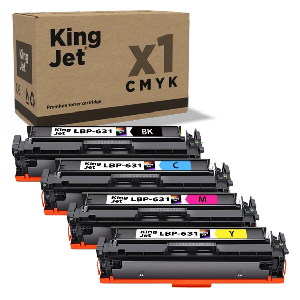 KingJET LBP-631 Set Paket - Canon Uyumlu 067 / CRG-067 Muadil Toner