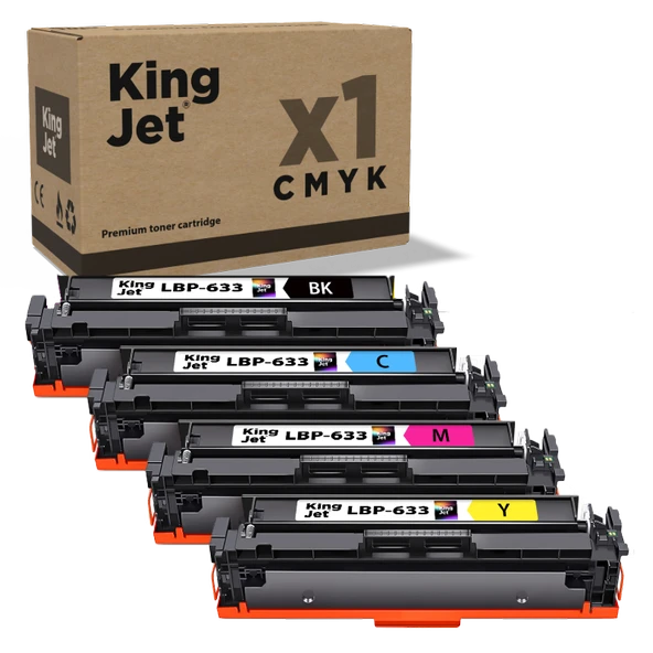 KingJET LBP-633 Set Paket - Canon Uyumlu 067 / CRG-067 Muadil Toner