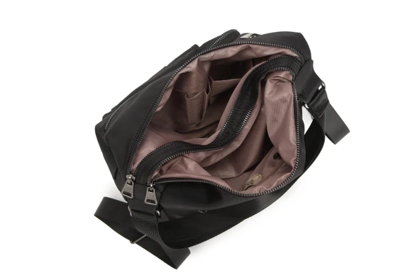 Saten Kumaş Hem Sırt Hem De Omuz Çantası 2129 - Resim 7