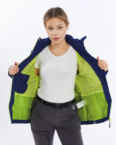Mapamyumco Windbreaker Kadın Ceket-LACİVERT - 5
