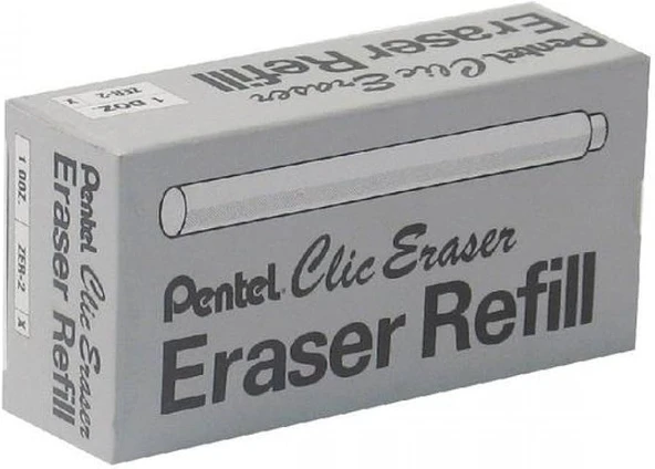 Pentel Kalem Silgi Yedeği Clic Eraser 2 Jelatinli 2'li Beyaz - 6