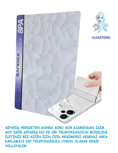 Realme Desenli Arka Kaplama desen kod1 ürün görseli 1