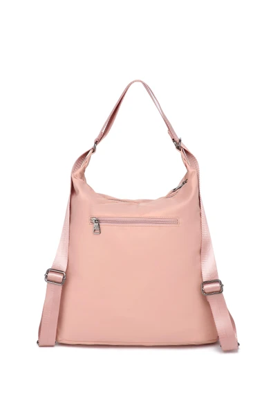 Saten Kumaş Hem Sırt Hem De Omuz Çantası 2129 - Resim 3