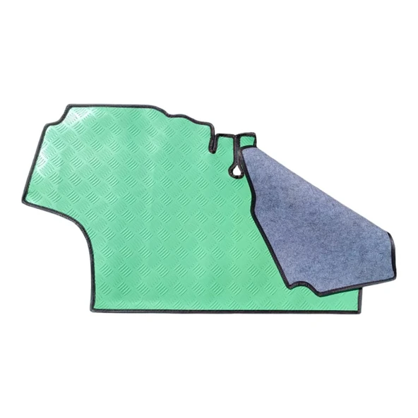 TERCİH KAUÇUK JOHN DEERE 5085M 5095M 5100 TRAKTÖR KABİN YEŞİL PVC PASPASI - 4