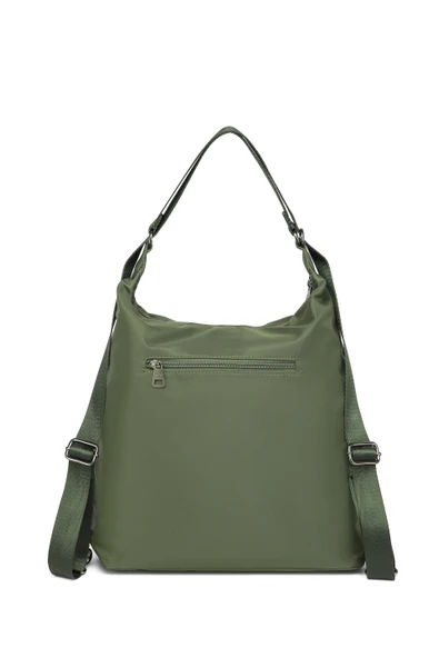 Saten Kumaş Hem Sırt Hem De Omuz Çantası 2129 - Resim 3