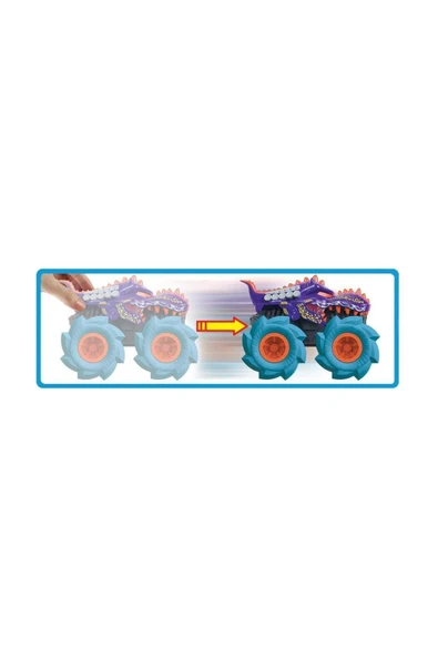 HOT WHEELS Monster Trucks 1:43 Çek Bırak Arabalar GVK37-GVK39 - 4