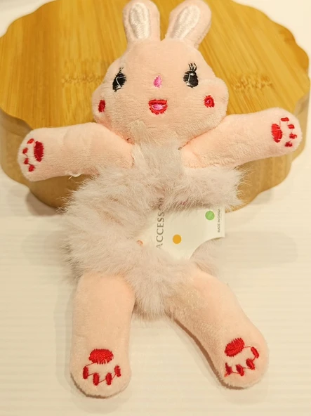 Monalisa Home Lüks Figürlü Gösterişli Peluş  Lastik Toka ürün görseli 1