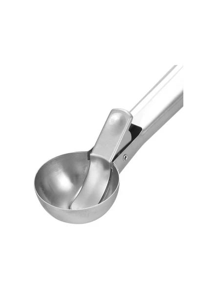 Paslanmaz Çelik Kurabiye Helva Dondurma Meze Servis Sunum Kaşığı Top Dondurma Kaşığı - 8