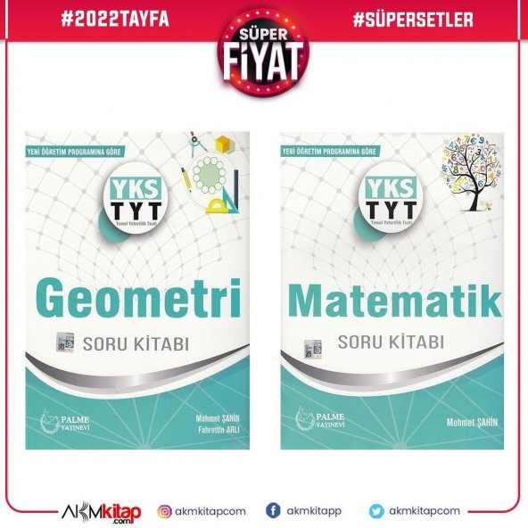 Palme Yayınları TYT Matematik ve Geometri Soru Bankası Seti 2 Kitap - 2