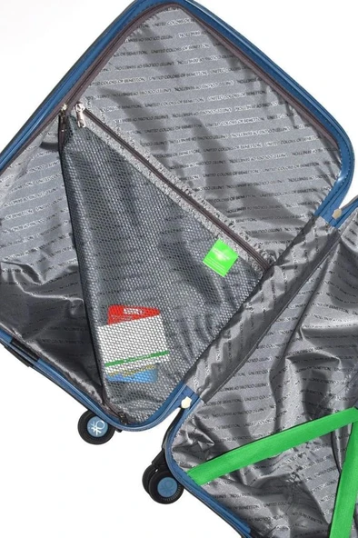 Benetton Trolley Valiz Aqua Kabin Boy 14BNT2000-03-AQ - 5