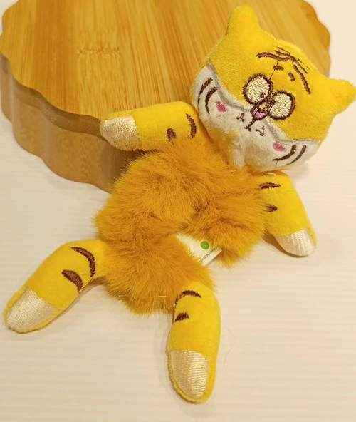 Monalisa Home Lüks Figürlü Gösterişli Peluş  Lastik Toka ürün görseli