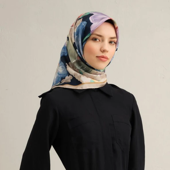 Armine E25YA9318D02 05 Dj Saf İpek Eşarp 9318D (T) - 9