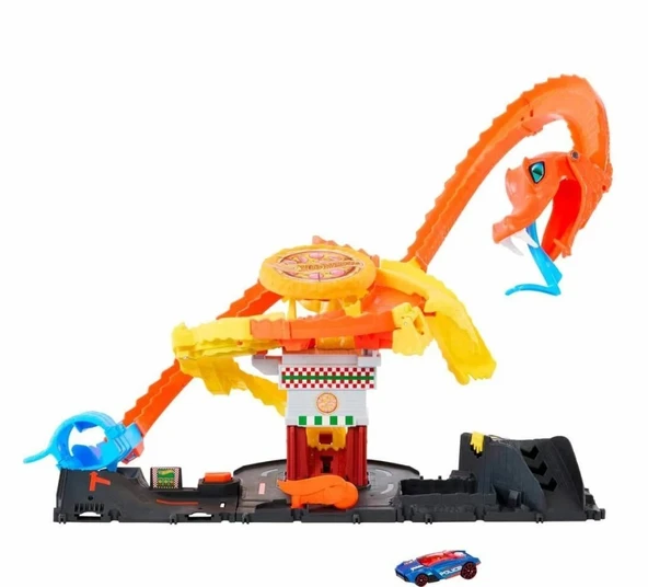 Hot Wheels Pizza Dükkanında Kobra Macerası Oyun Seti HTN81 - 3