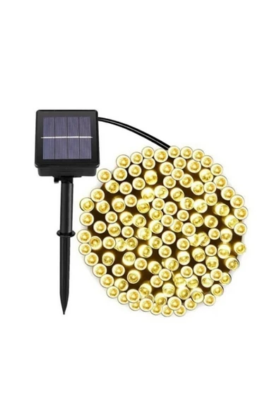 Dış Bahçe Aydınlatma Solar 12 Metre 100 Ledli 8 Mod Dekorasyon Güneş Enerjili Led Işık - 3
