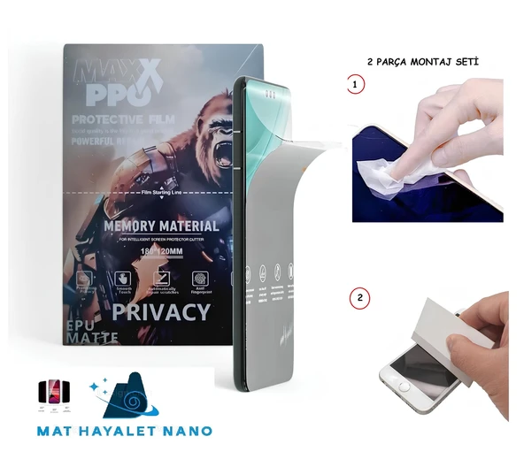 Meızu M10 NANO Ekran Koruyucu Esnek ULTRA İnce - MAXXPRO - MAT HAYALET ürün görseli 1