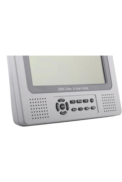 Ezan Okuyan Saat Masaüstü ve Duvar Tipi Kullanımı 8 Farklı Makam Dereceli 23x21,50x3 cm AC-2016C - Resim 8