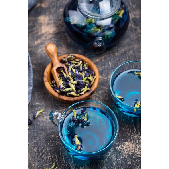 Çay Butterfly Pea Flower Tea Mavi Kelebek Sarmaşığı Çayı Deluxe Seri  25 Gr - 2