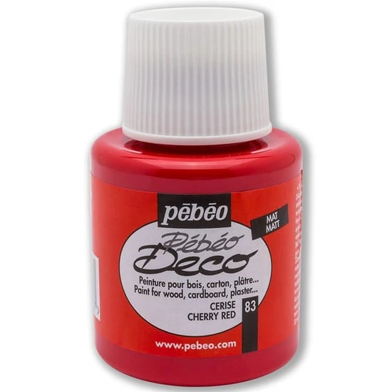 Pebeo Deco Mat Tüm Yüzey Boyası 110 Ml 83 Cerise ürün görseli 1